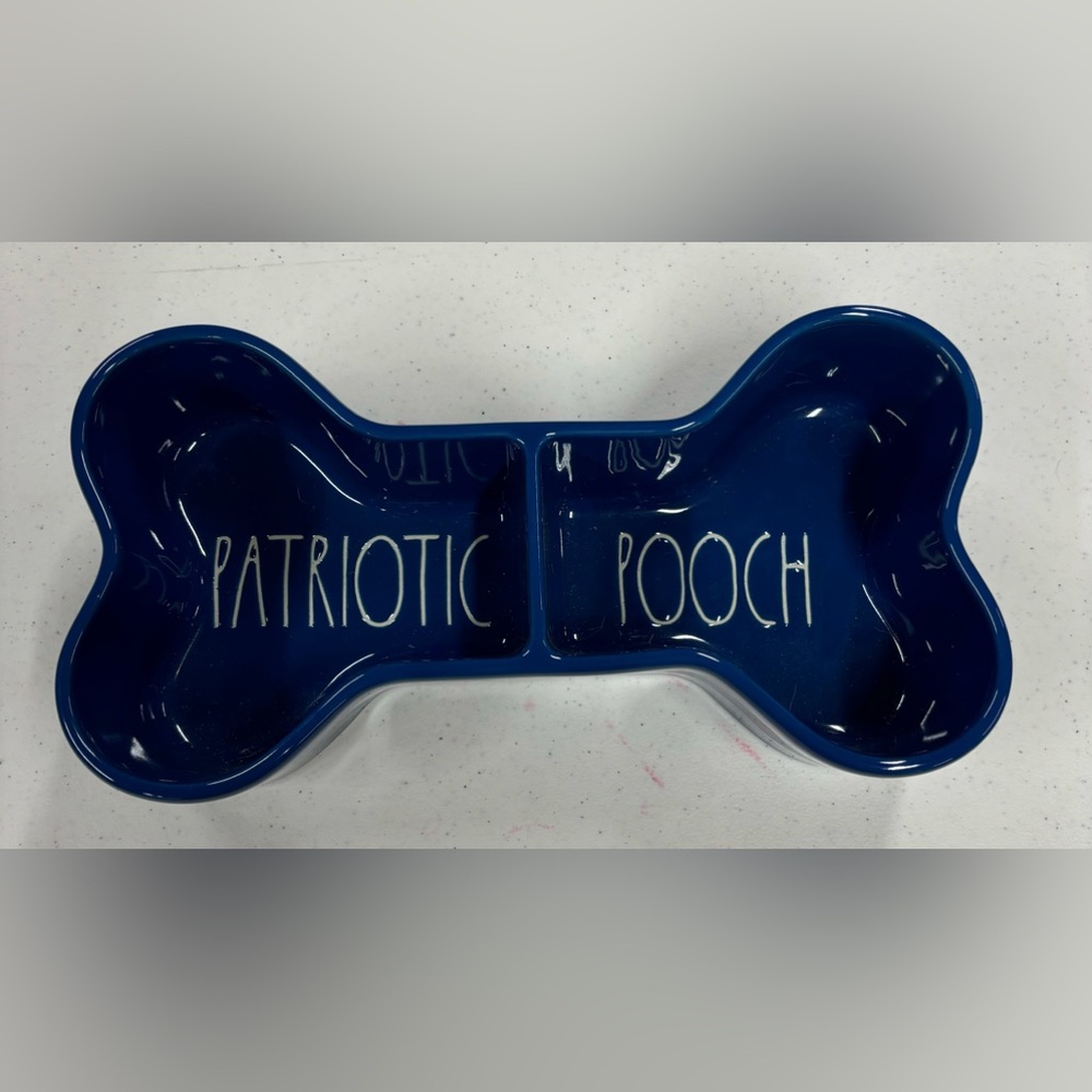 Rae Dunn bone shaped pet bowl